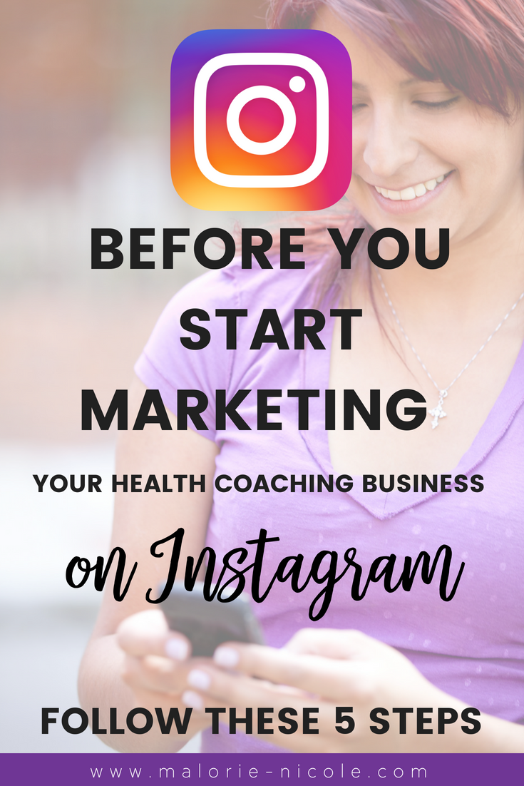 Don't enroll in that Instagram course until you've followed this 5 steps guide to success in your health coaching business! I promise - this is where you need to get started to build you life coach career.